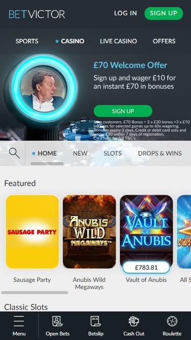 Betvictor Slots Mobile